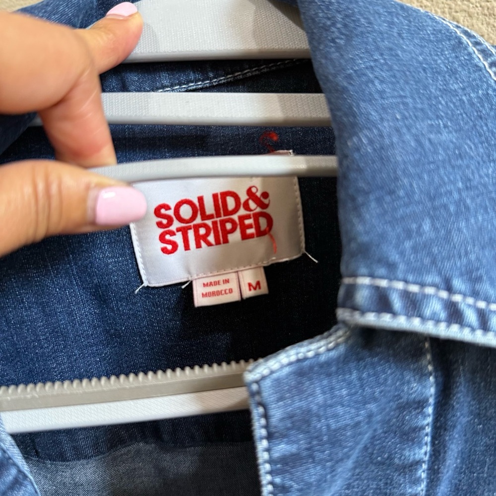 Solid & Striped Blue Denim Jacket - image 5